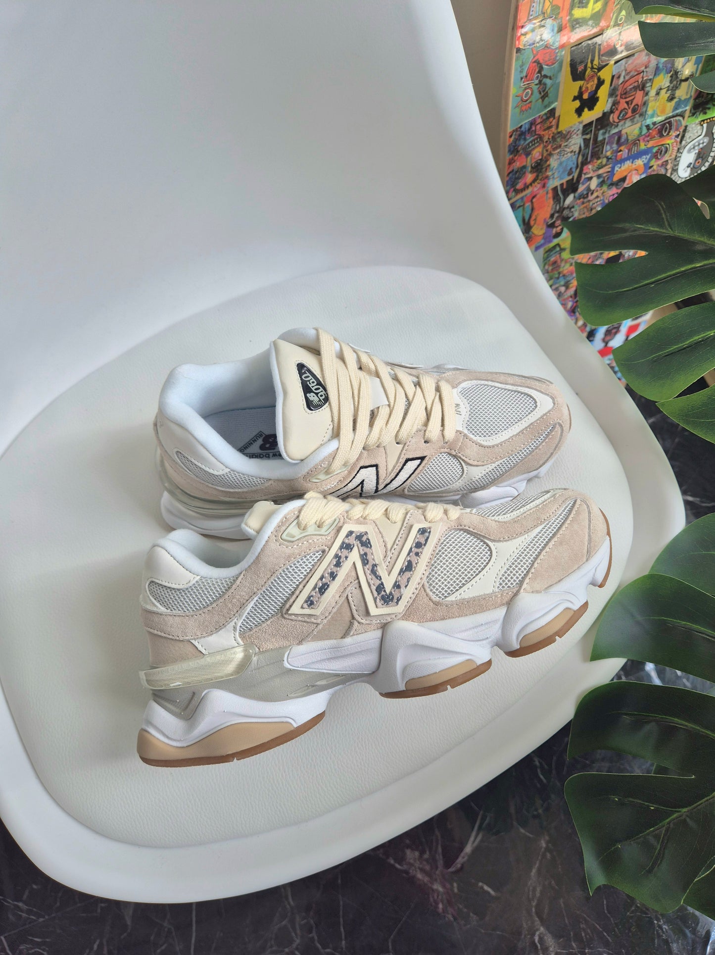 New balance 9060 with leopard print