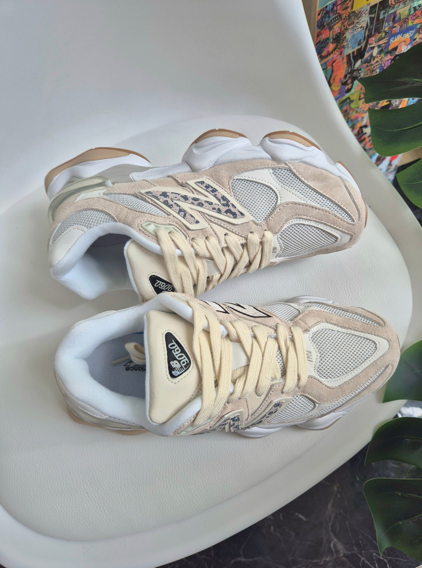 New balance 9060 with leopard print