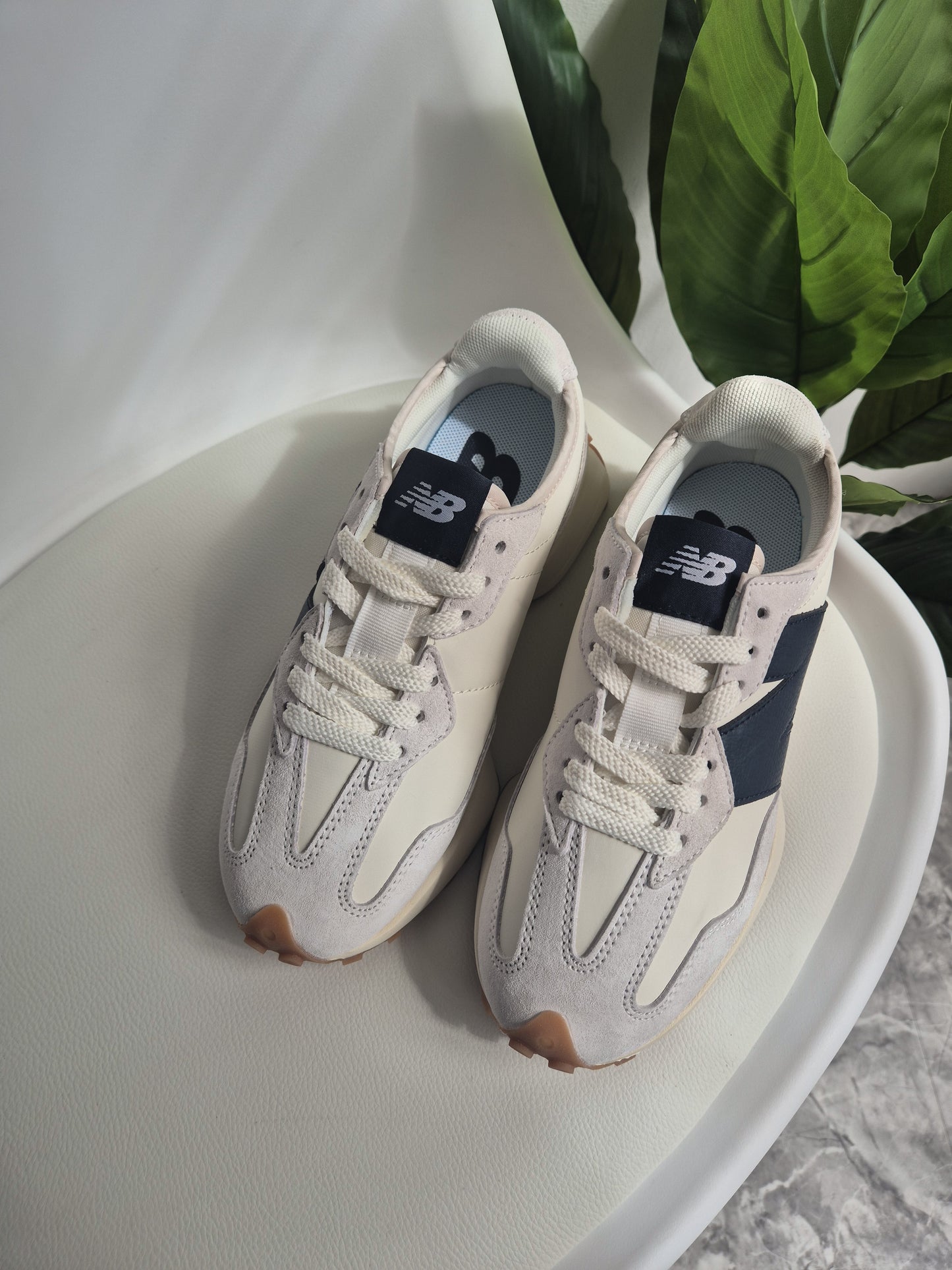 327 White and Navy blue