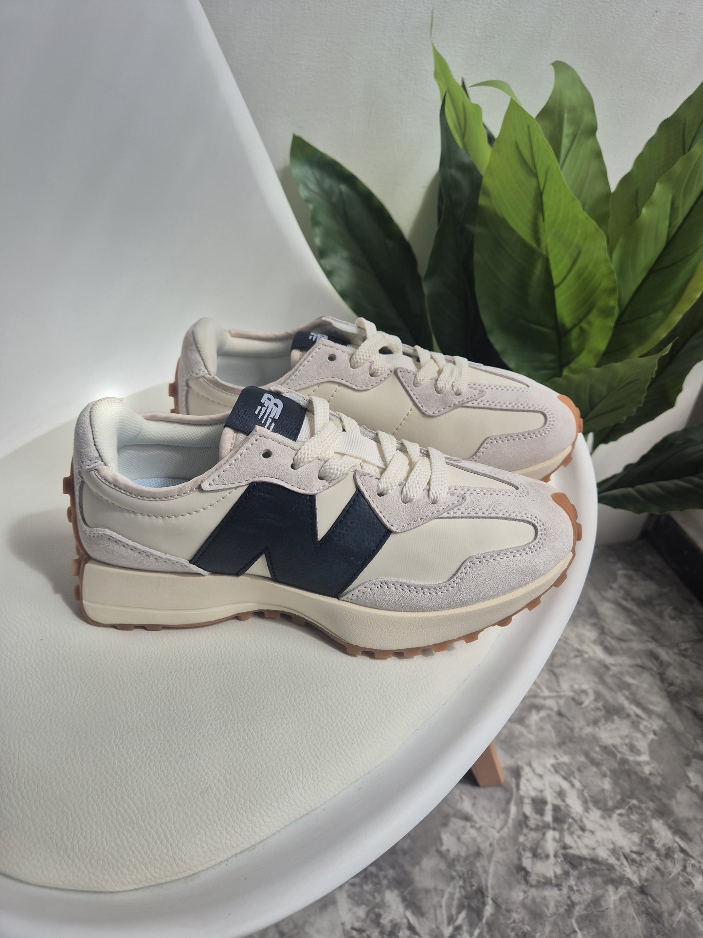 327 White and Navy blue