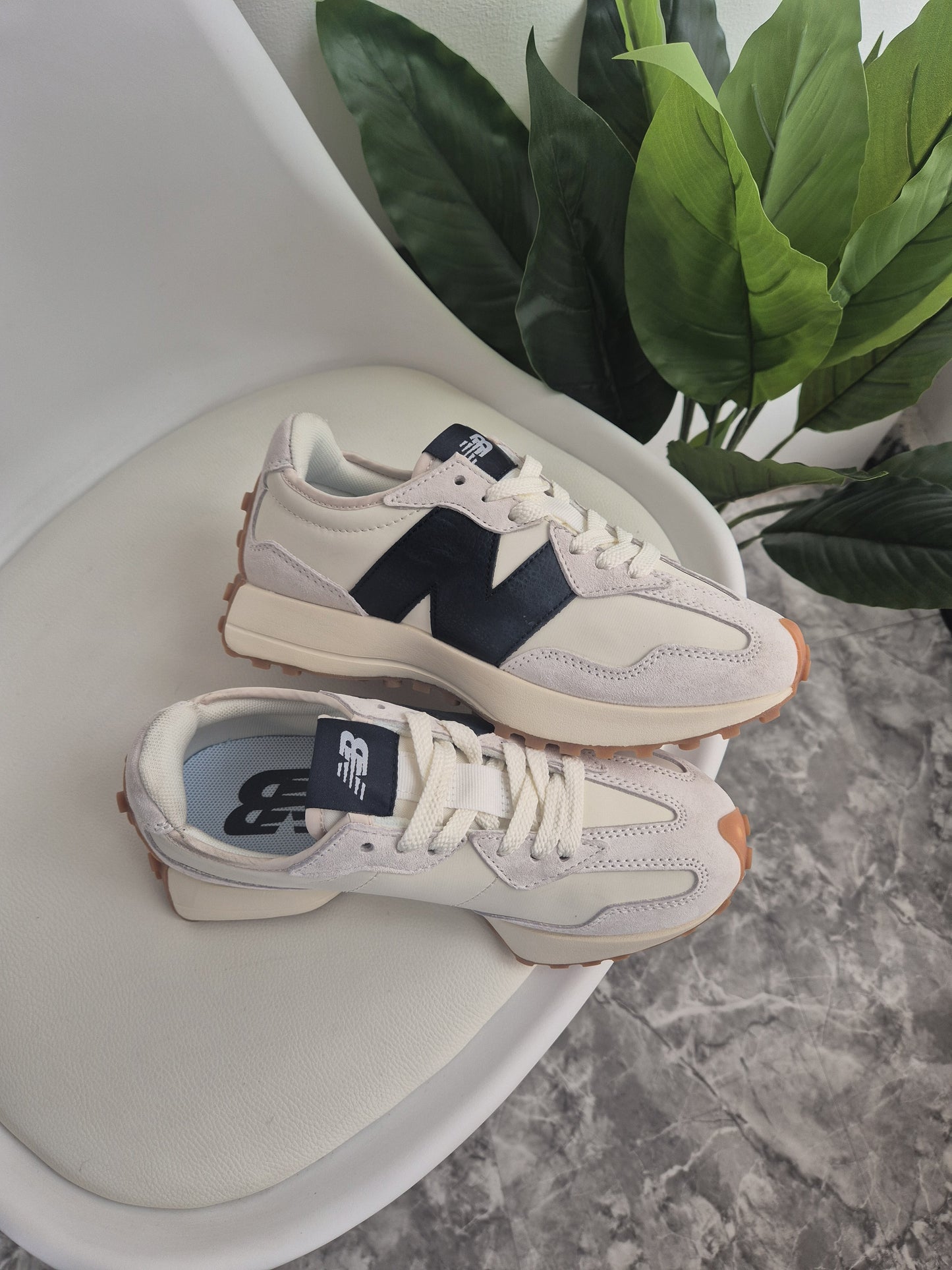 327 White and Navy blue